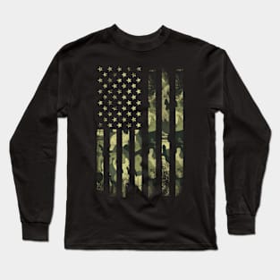 USA Camouflage Long Sleeve T-Shirt